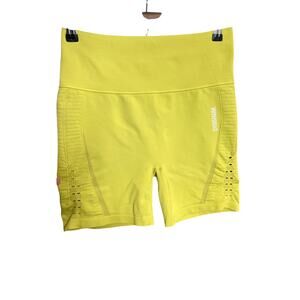 Gymshark Energy Seamless Shorts Neon Green Yellow Workout Gym Running Small